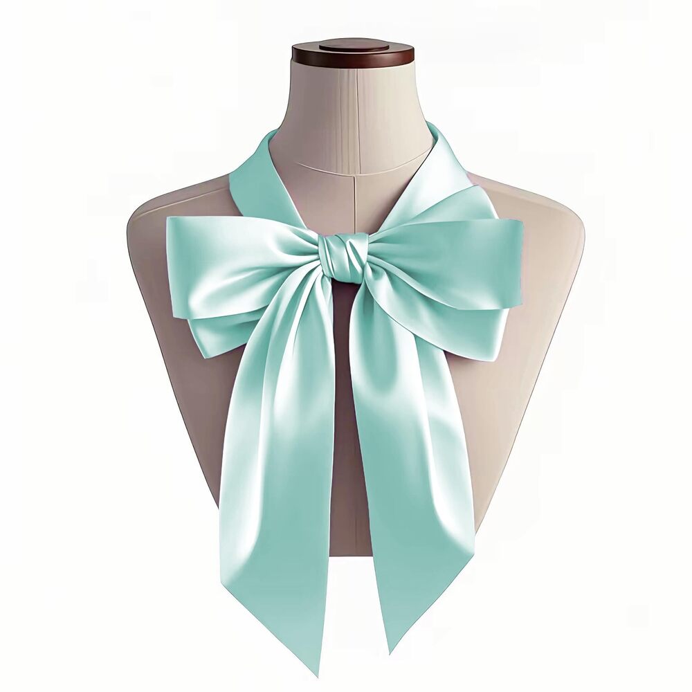 5793 Women Wedding Satin Sash Belt 4'' Wide Double Side Chiffon Bridal - Picture 7 of 7